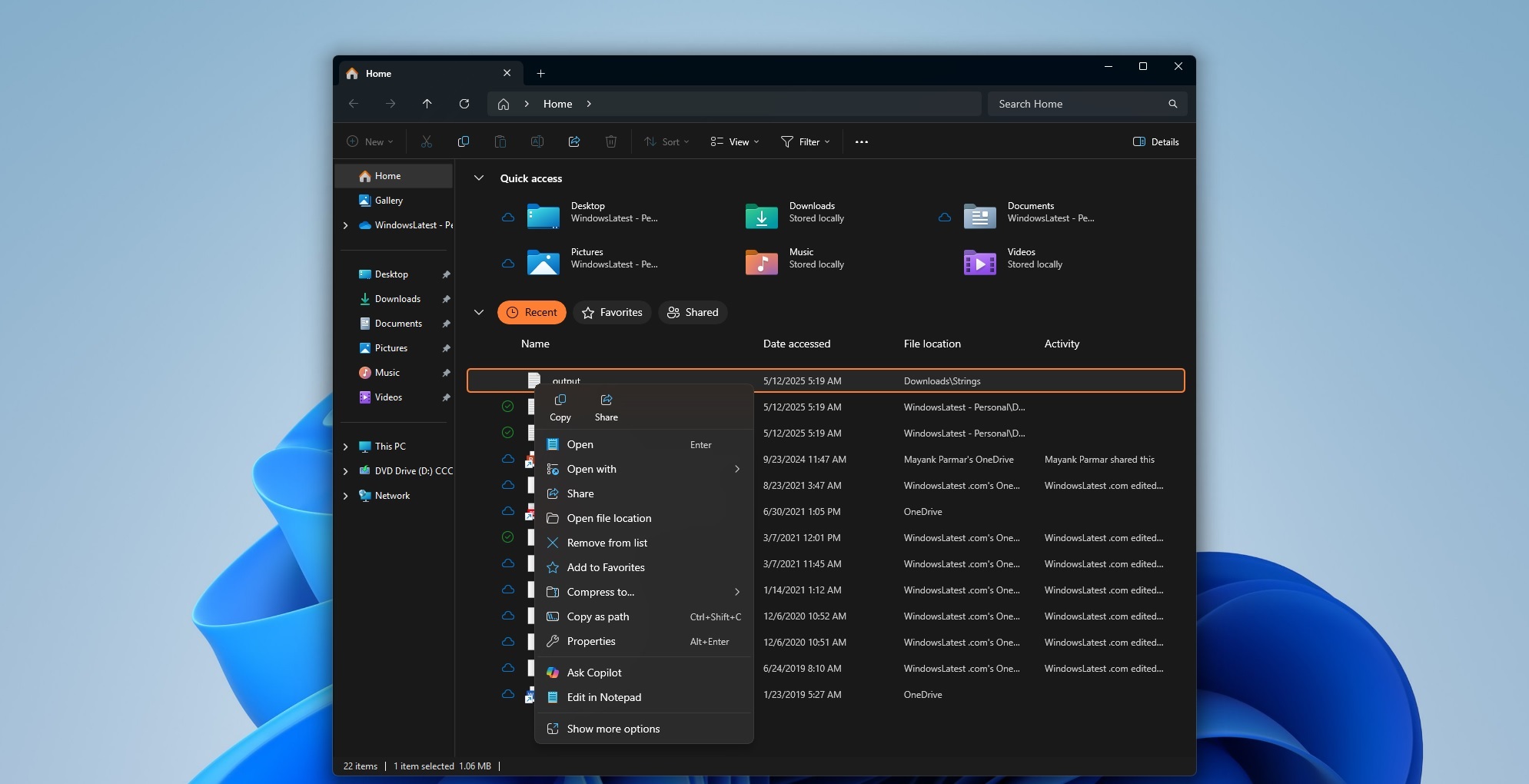 Windows 11：Microsoft正在將Ask Copilot添加到右鍵單擊菜單，如何刪除它