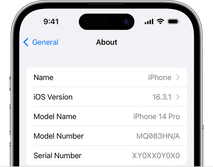 check iphone serial number