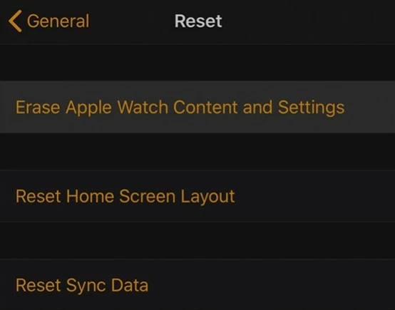 如何无需配对电话和密码重置Apple Watch