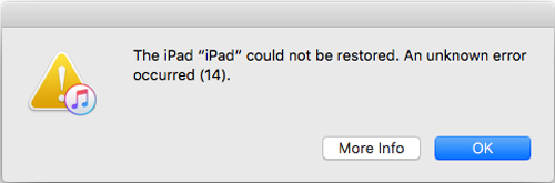 修复iPhone/iTunes错误14使用6个iPhone错误14解决方案