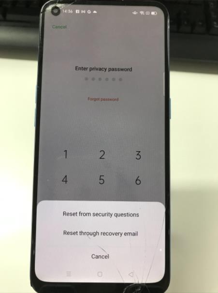 如何在沒有安全問題的情況下重置OPPO中的隱私密碼