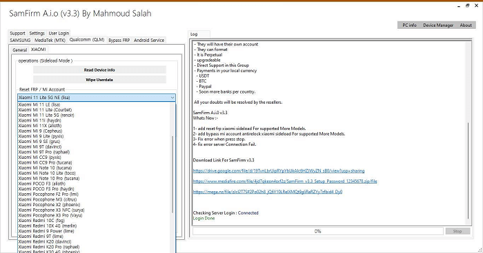 samfirm aio：它真的在Android上绕过FRP 11/12/13