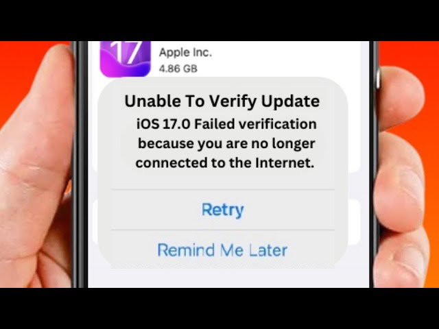 修復無法驗證更新iOS 17/17.1的前4種方法