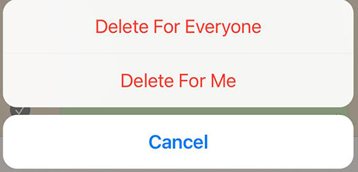 如何從雙方永久刪除WhatsApp消息？