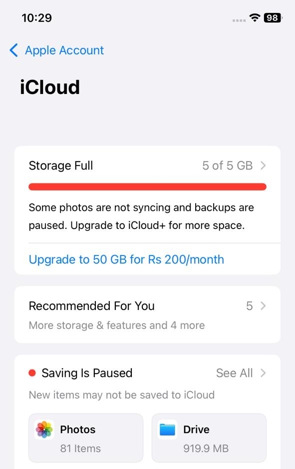 从iCloud卡在设备上的iCloud restore的前6个解决方案
