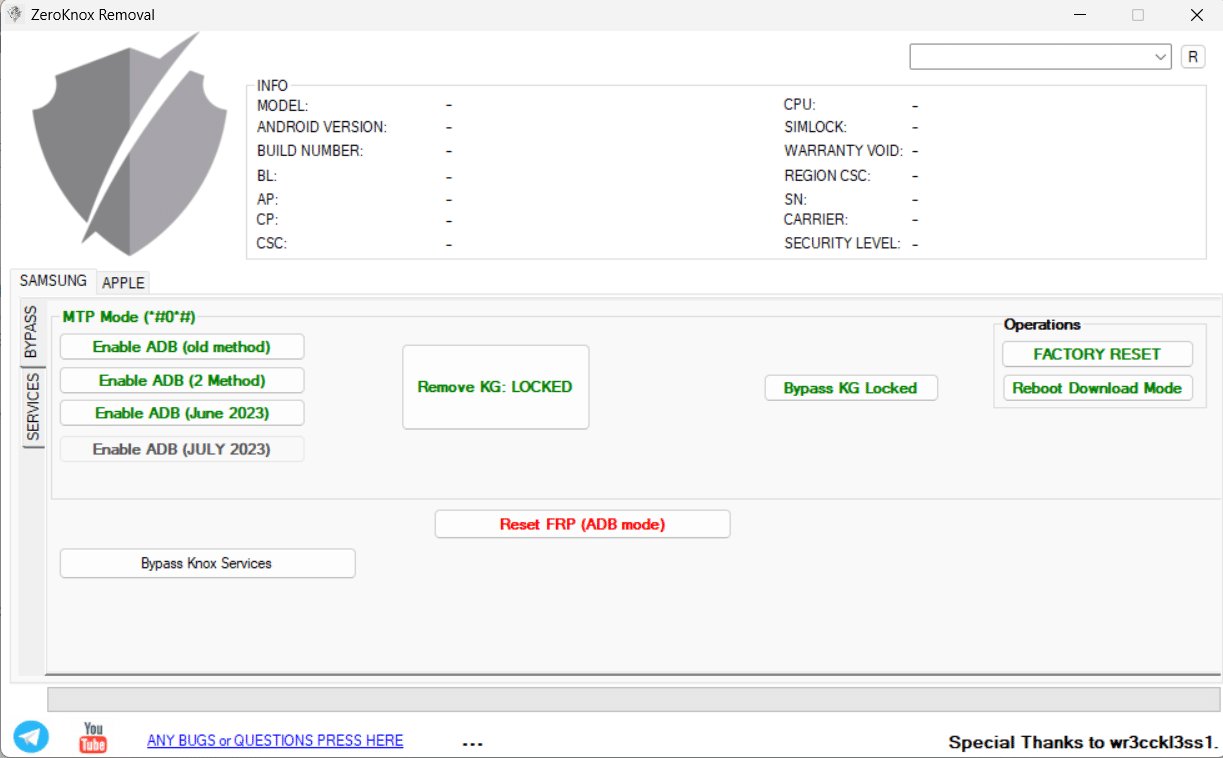 [最新] Zeroknox删除工具免费下载和旁路Knox/frp/MDM