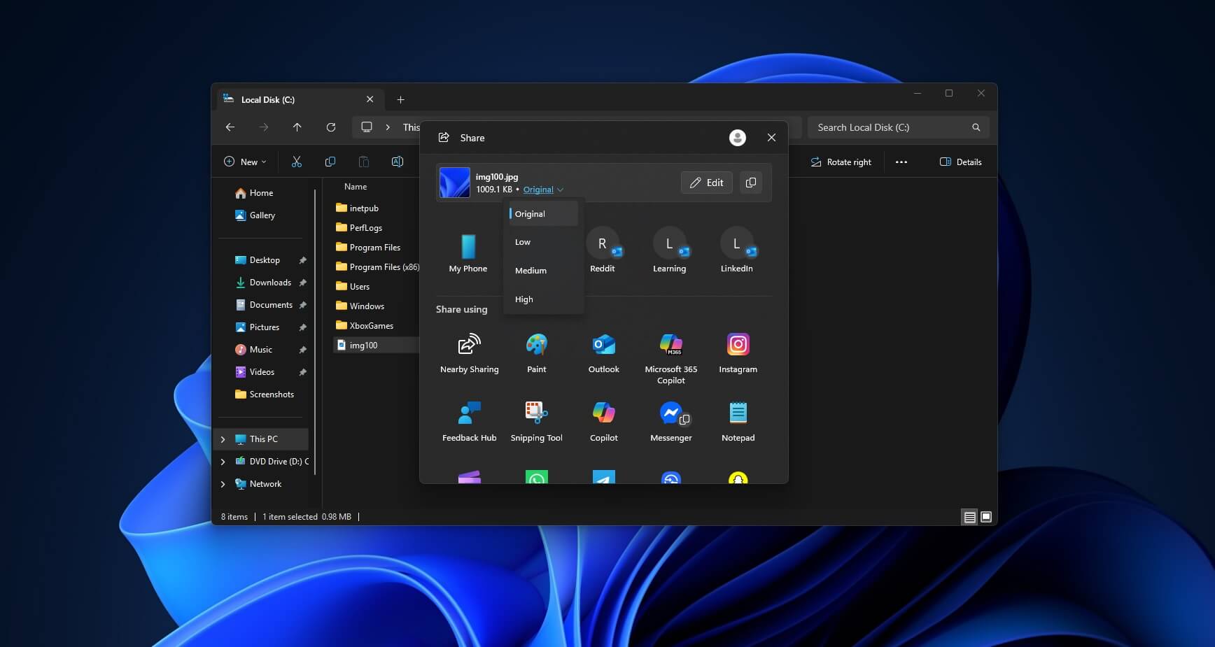 Windows 11现在允许您降低图像大小，而无需调整涂料或照片应用程序的调整大小