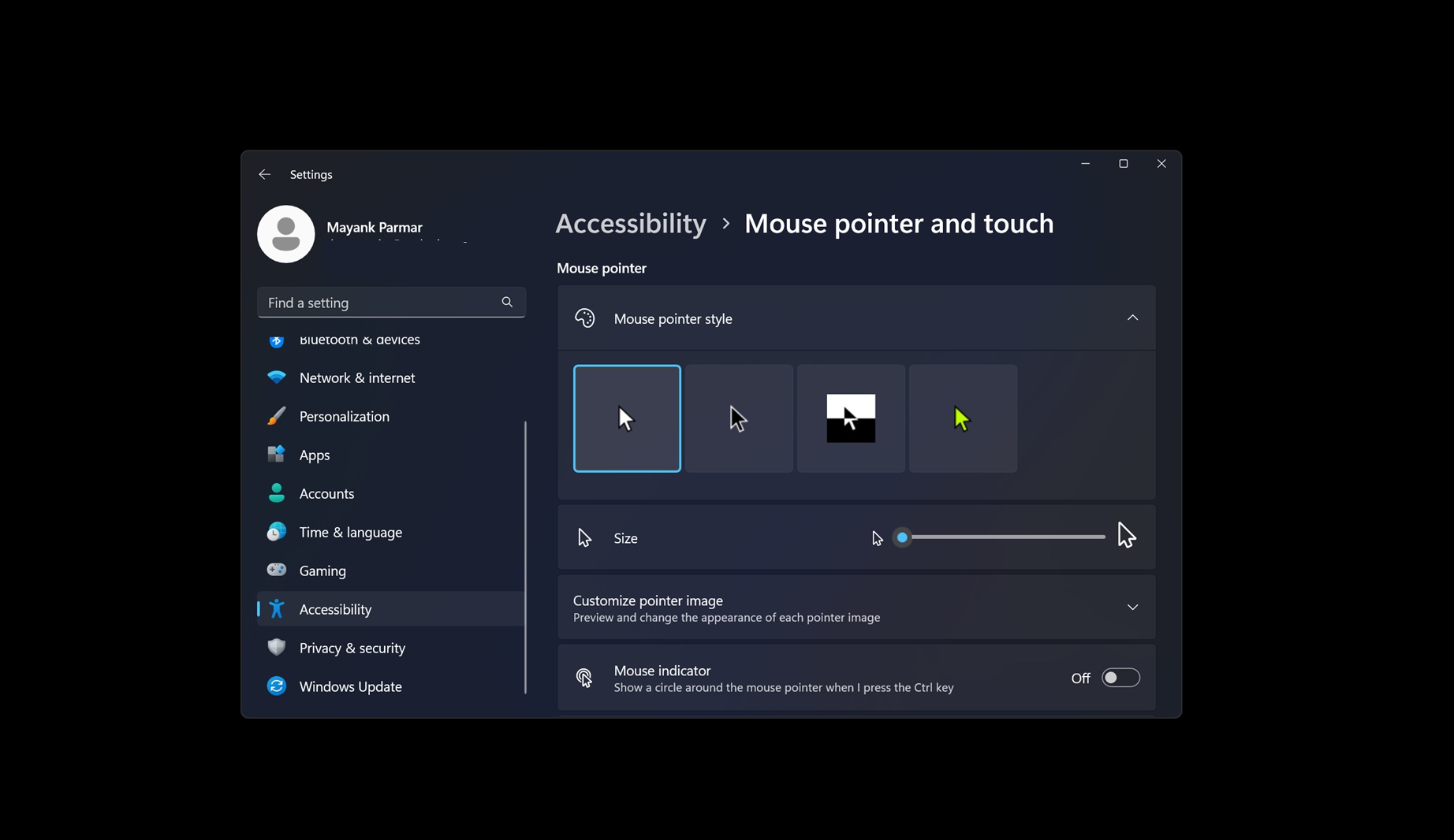 Windows 11 24H2问题弄乱了光标大小