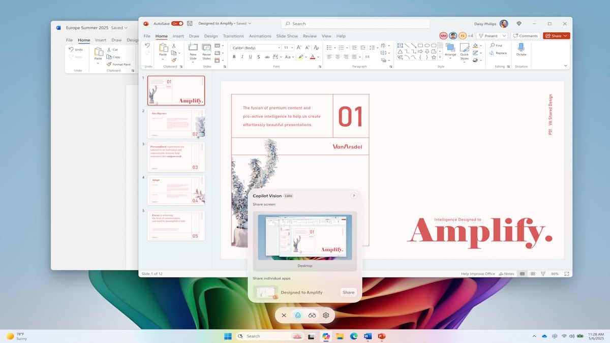 Microsoft将桌面共享添加到Windows 11的Copilot