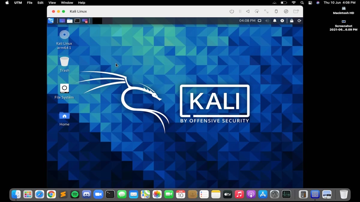 通过Apple容器在MacOS上本地运行Kali Linux