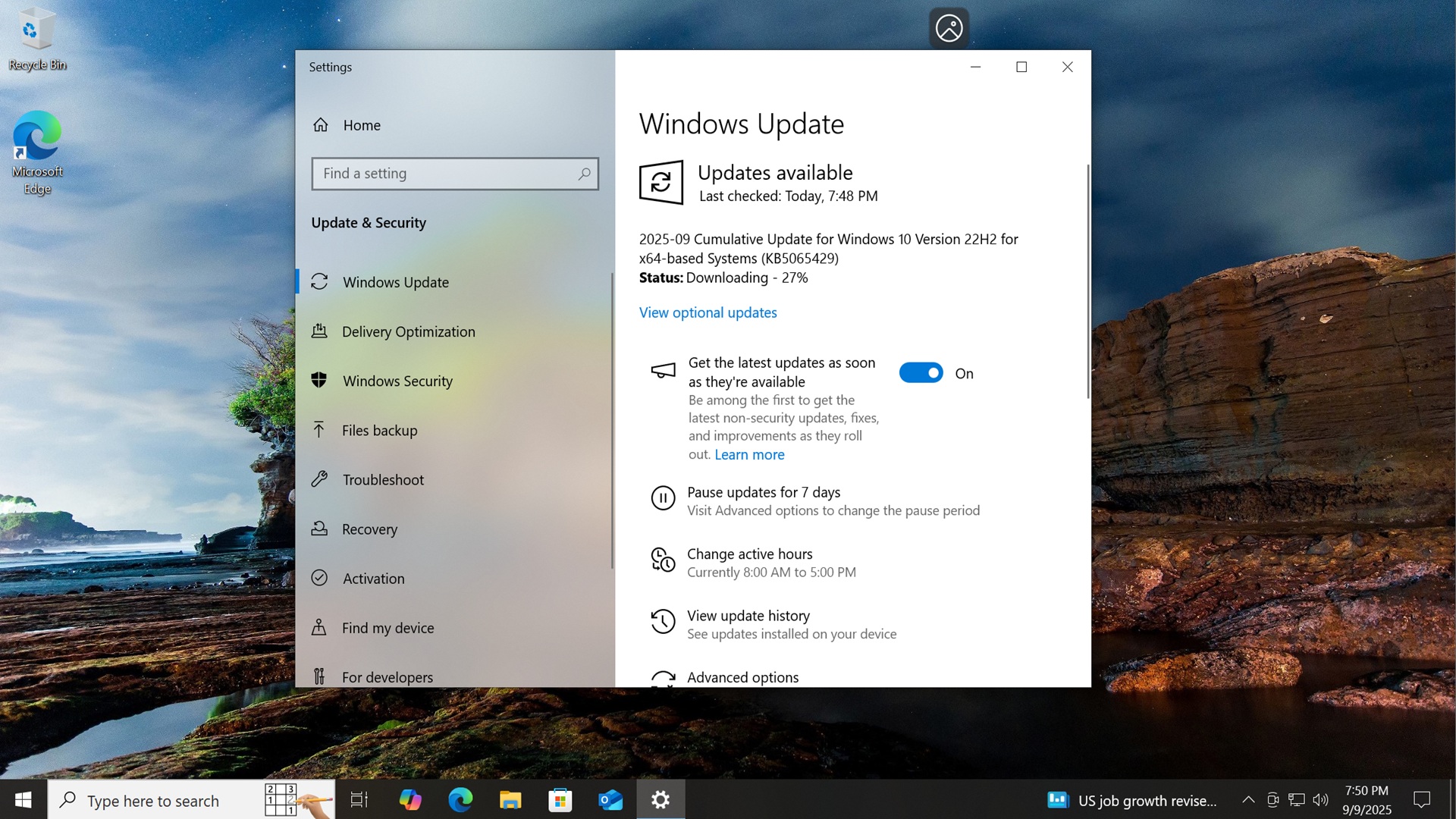 Windows 10 KB5065429 在 EOL 之前发布，直接下载链接 (.msu)