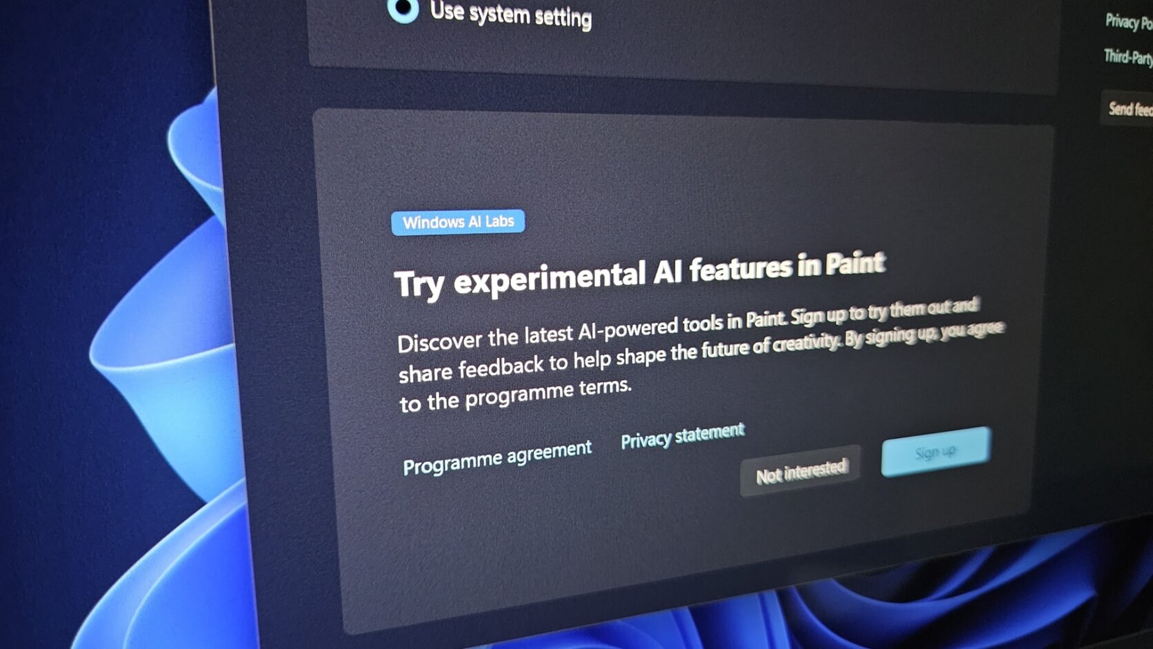 Windows 11正在获取“ Windows AI Labs”，以便早期访问Microsoft的AI功能