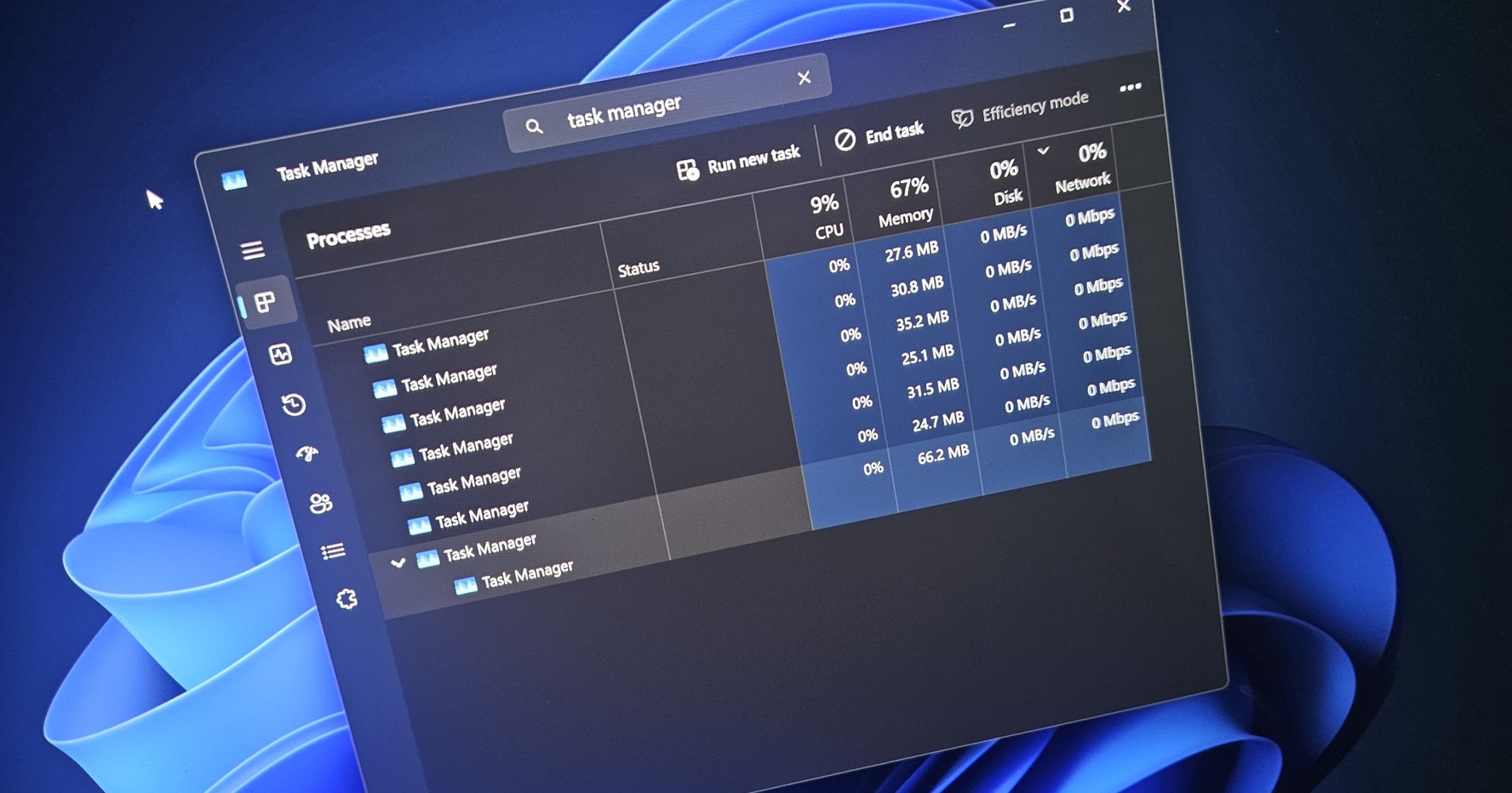 Windows 11 KB5067036 问题:任务管理器无法关闭并出现重复,可能会损害性能