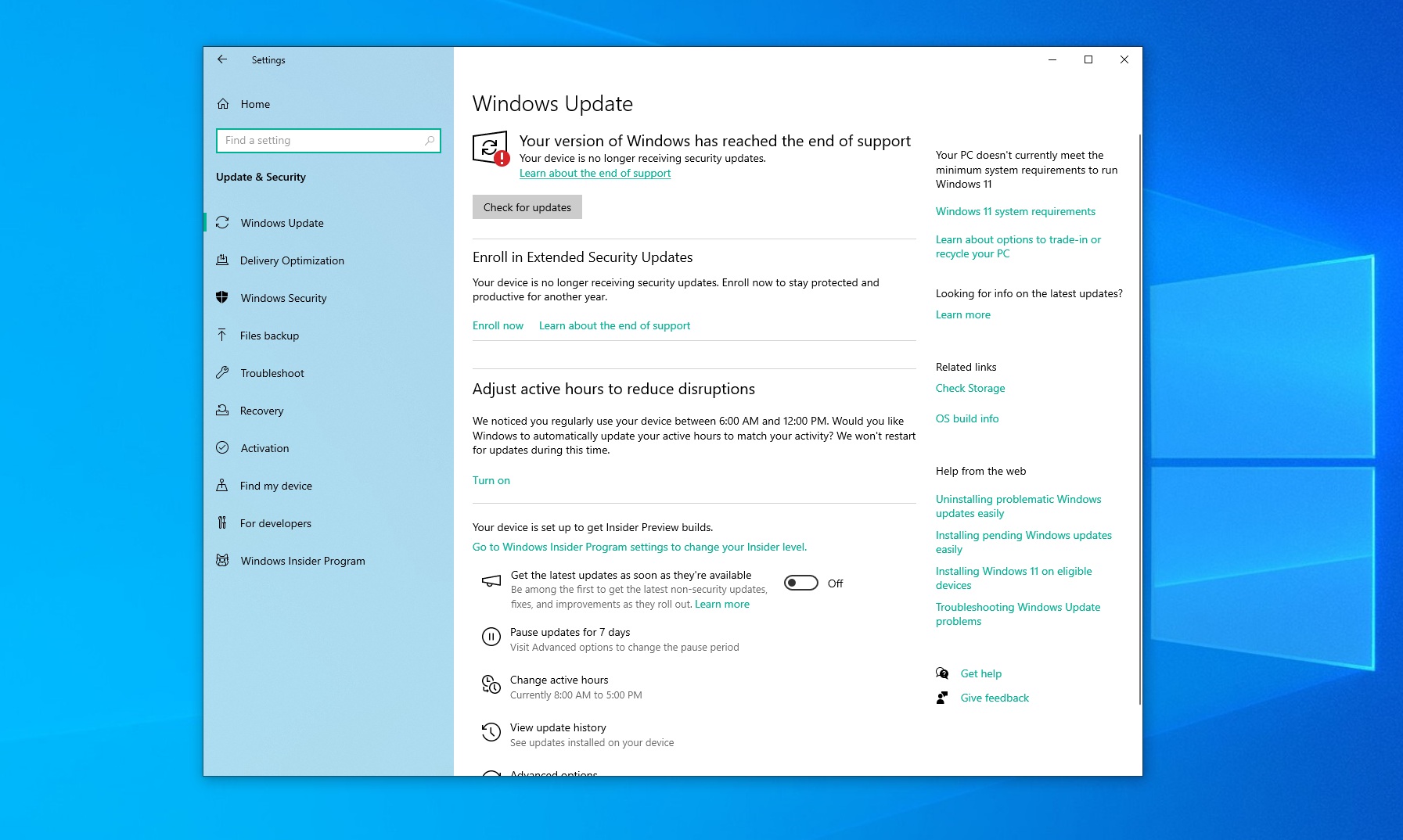 Windows 10 KB5071959发布修复微软意外阻止ESU（扩展安全更新）的bug