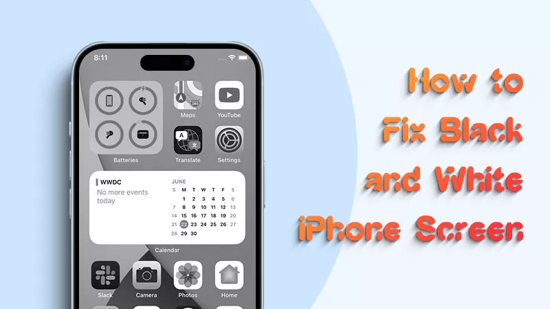 如何修复iPhone屏幕变成黑色和白色