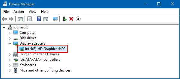 確定正在使用的離散GPU還是集成的GPU