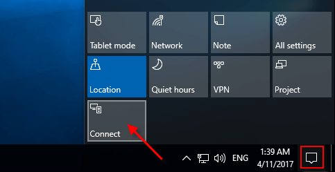 通过Miracast将手机的SREEN SREEN投射到Windows 10 PC
