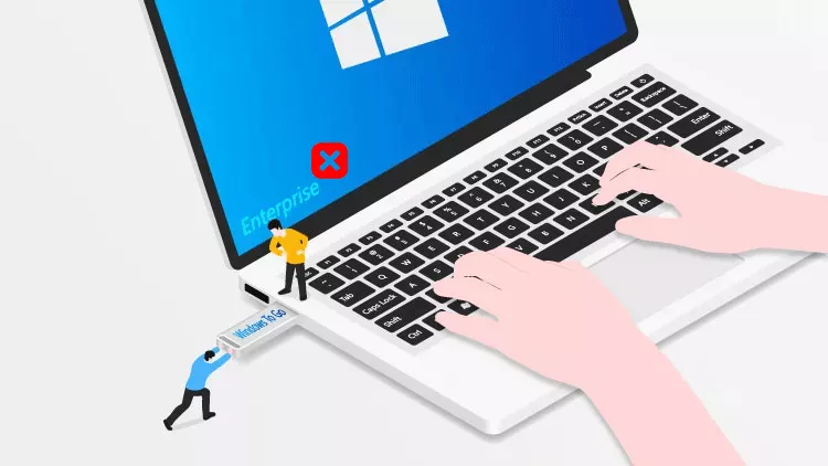 如何创建一个窗口以无需企业版即可到达USB驱动器