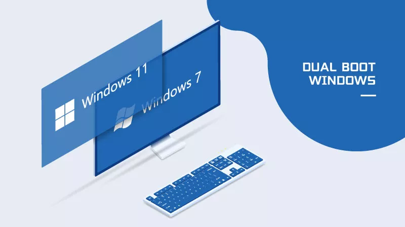 双启动Windows 7和Windows 11在同一台计算机上使用/没有USB
