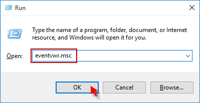 阅读Windows 10中的活动查看器日志以获取支票台