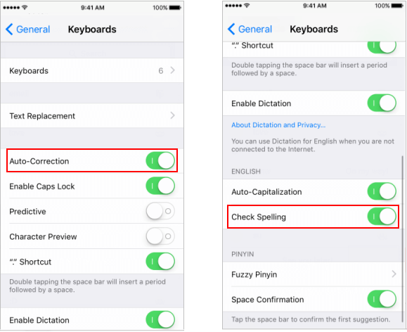 如何使用自动校正并在iPhone/iPad中检查拼写