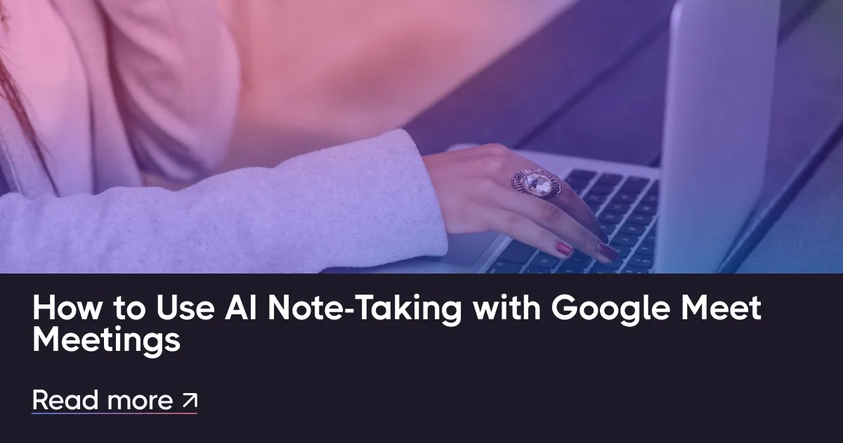 如何使用Google會議會議使用AI筆記