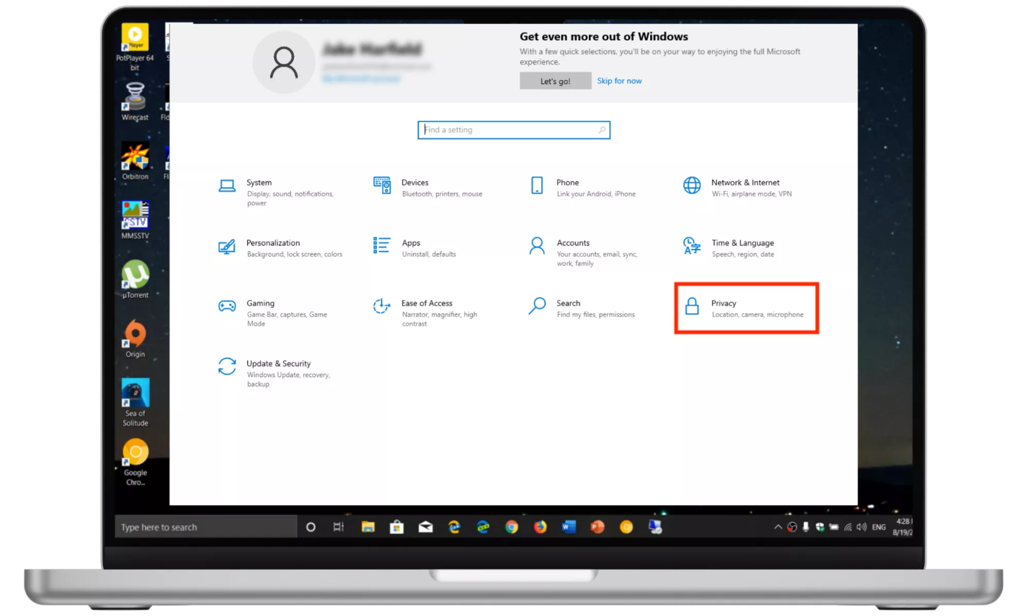 如何阻止Windows 10向您监视