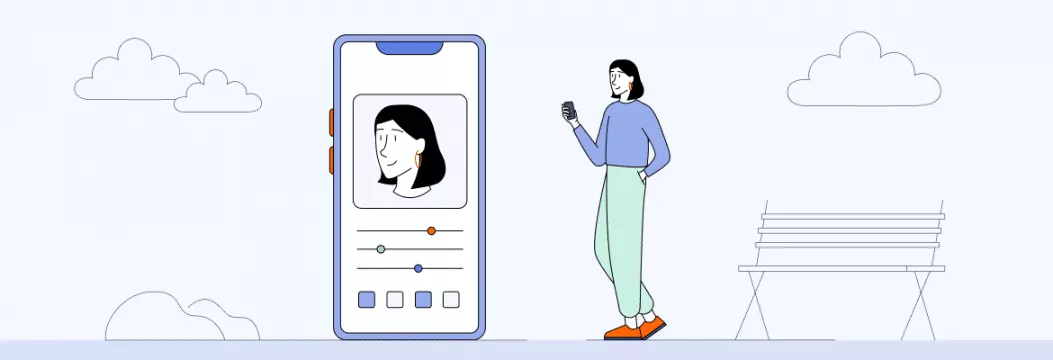 正在收集和跟踪数据的照片编辑应用程序