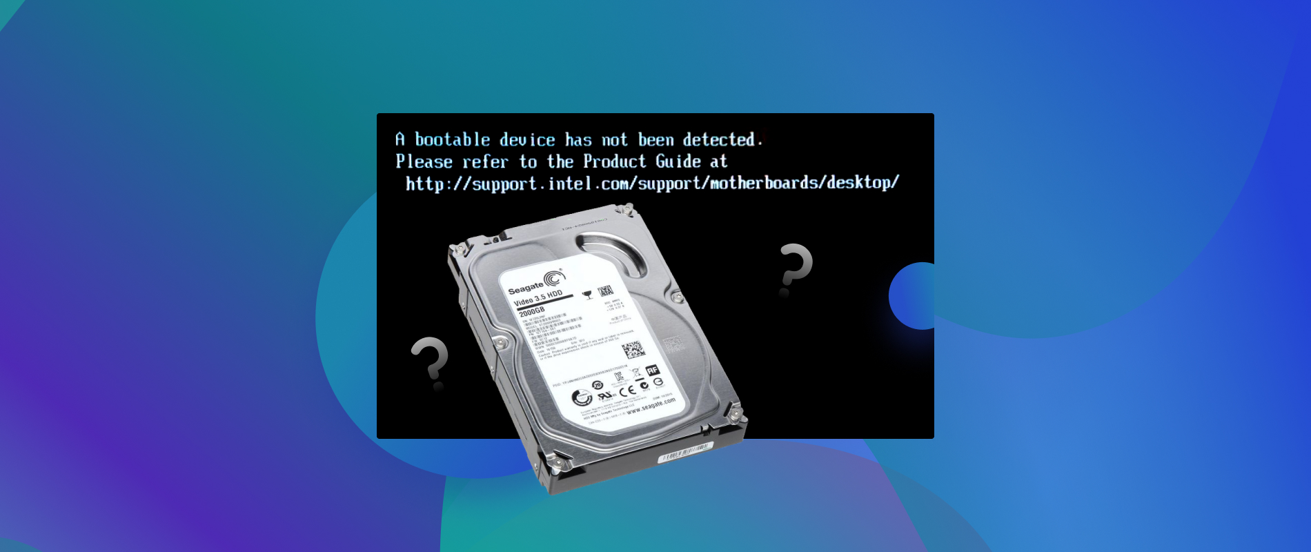 如何修复尚未检测到的“可启动设备”/“未找到启动设备”错误'错误