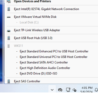 如何隐藏或显示Windows上的“安全删除硬件”图标