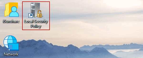 在Windows 10桌面上創建用於本地安全策略的快捷方式