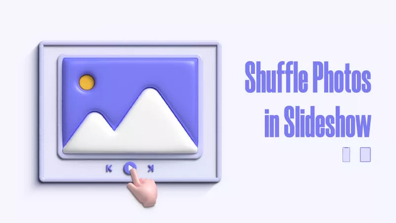 如何在iPhone上的幻灯片中洗牌照片？