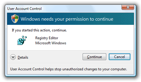 在Windows 7/Vista中禁用用户帐户控制（UAC）