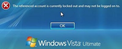 故障排除锁定的Windows用户帐户