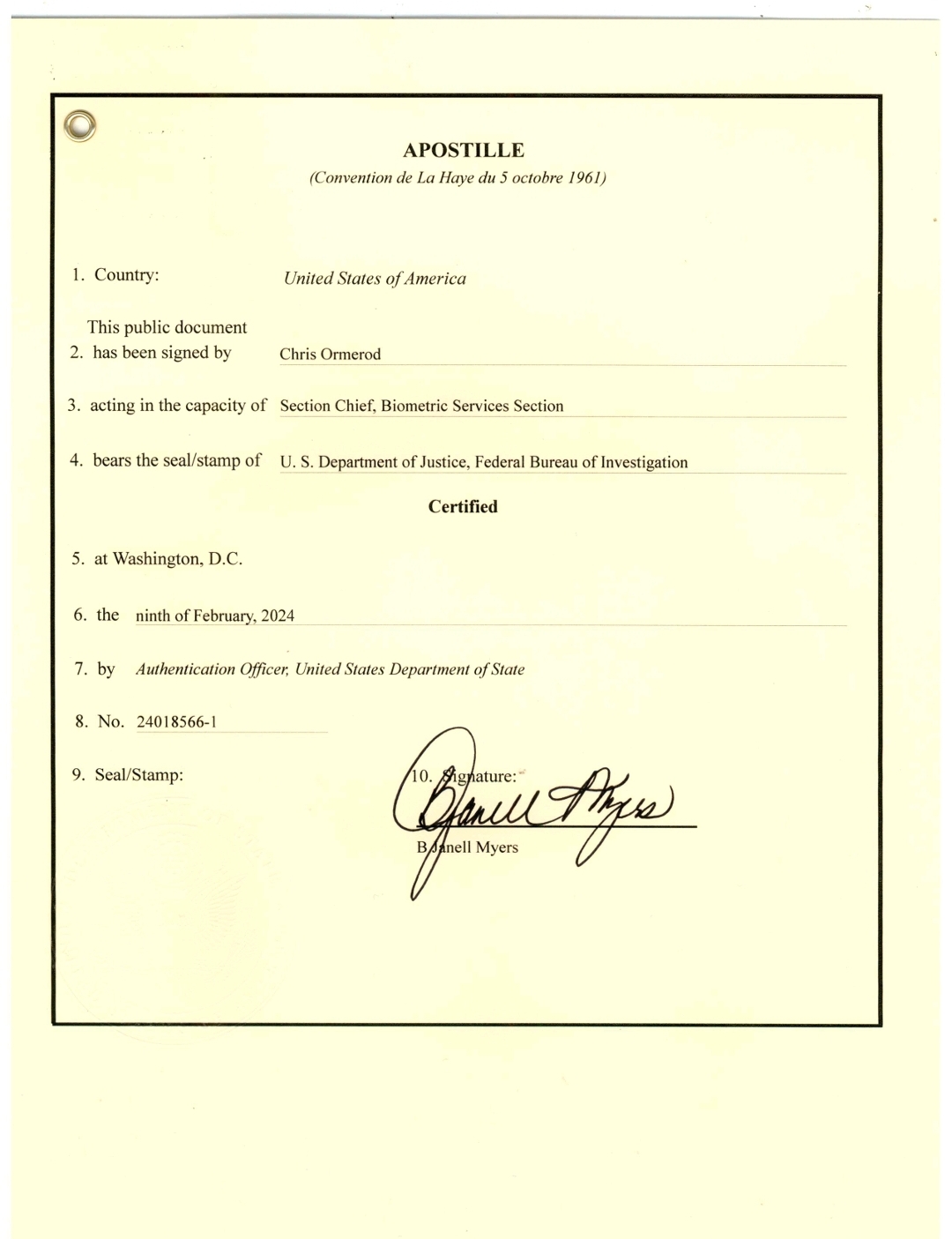 如何獲取FBI背景檢查Apostille流程：快速，簡單，僅$ 20