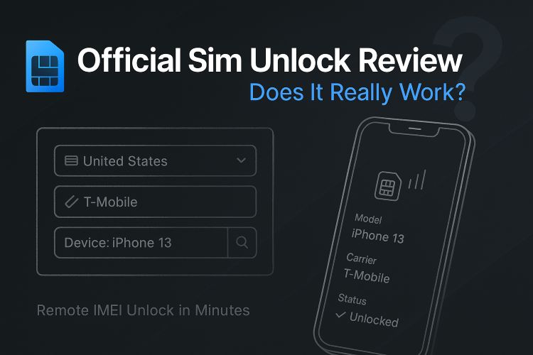 官方SIM卡解锁评论：它可以按照承诺工作吗？