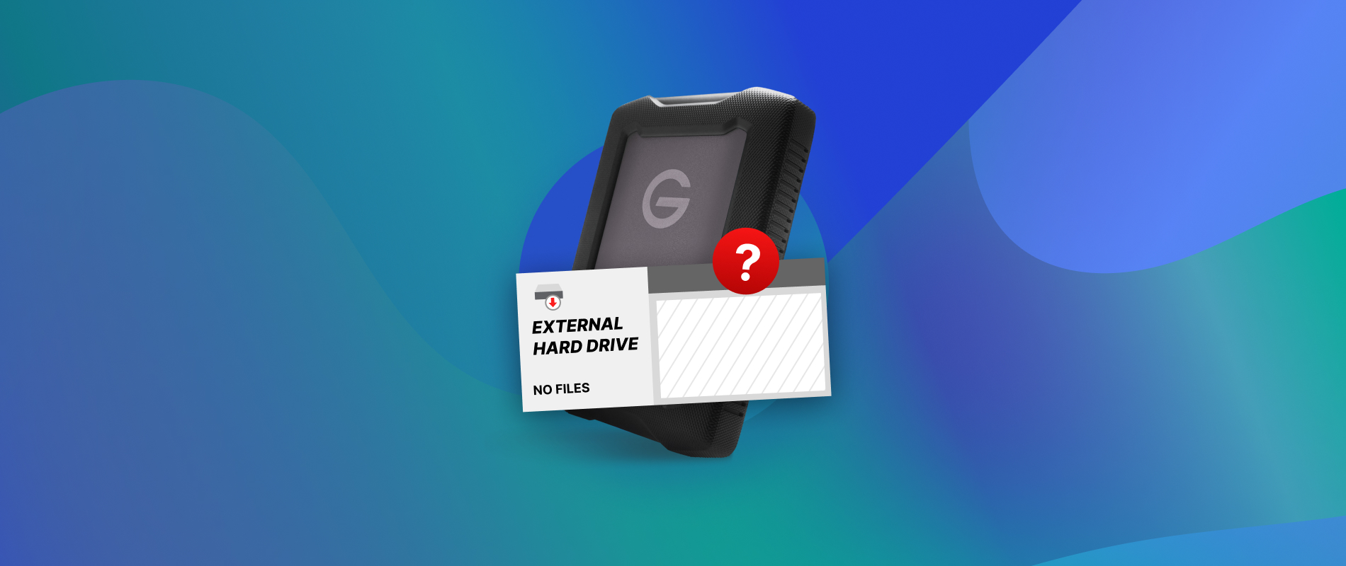 外部硬盘驱动器不显示文件，尽管它们仍然存在？这是该怎么做