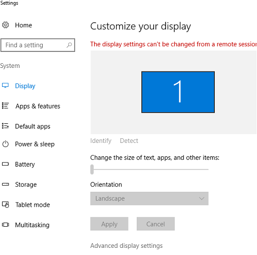 RDP（RDS）会话中的DPI缩放和字体大小