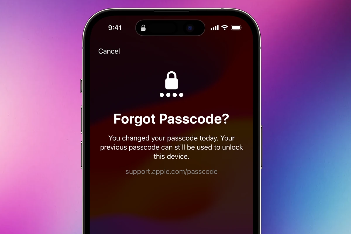 忘记您的iPhone密码？使用support.apple.com/passcode恢复设备