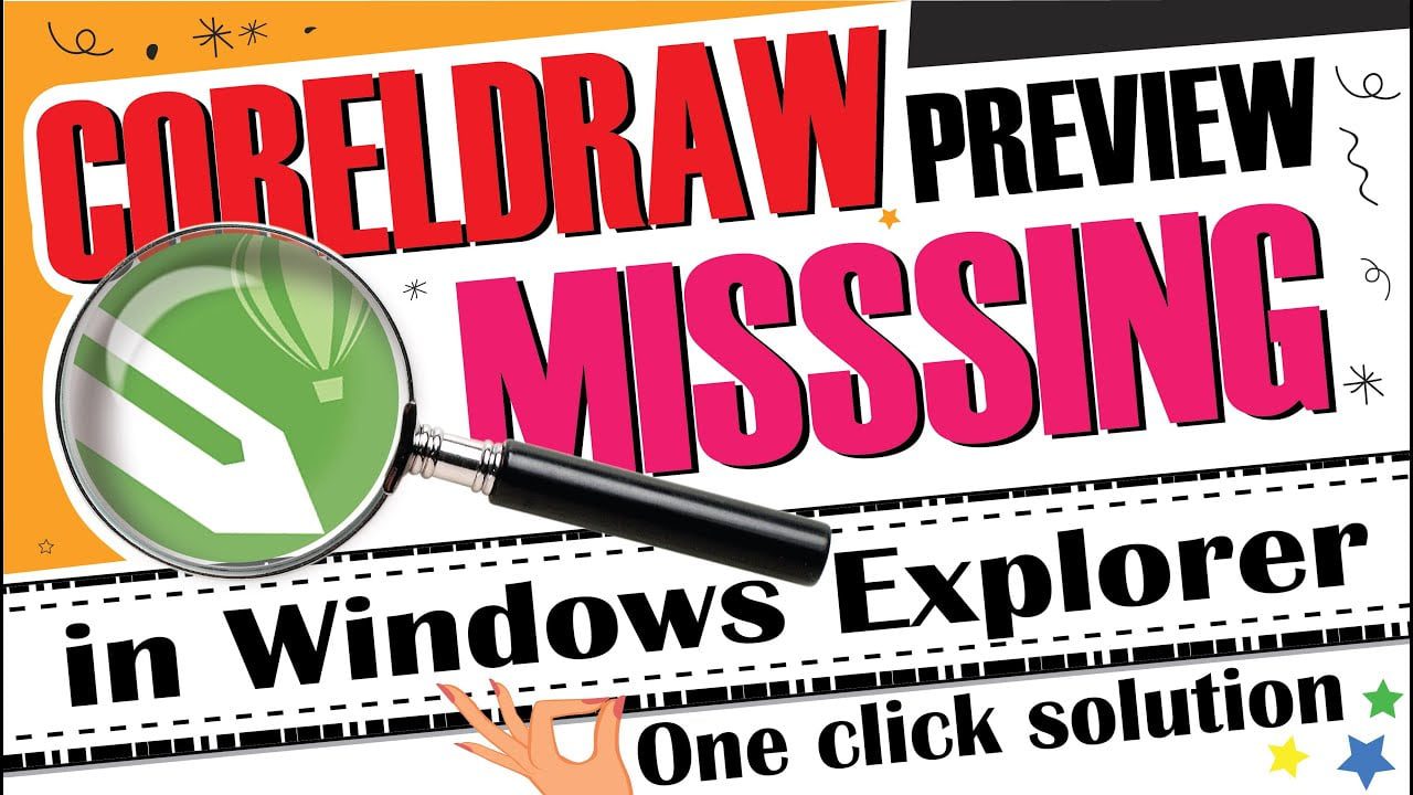 修复Windows Explorer中的Coreldraw文件缺少的缩略图，并安装了多个版本