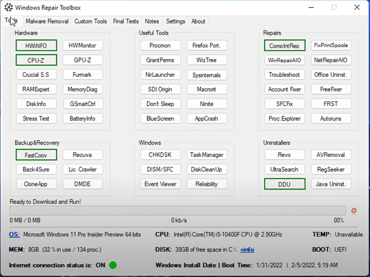 Windows维修工具箱：解决任何问题的最佳免费Windows修复工具