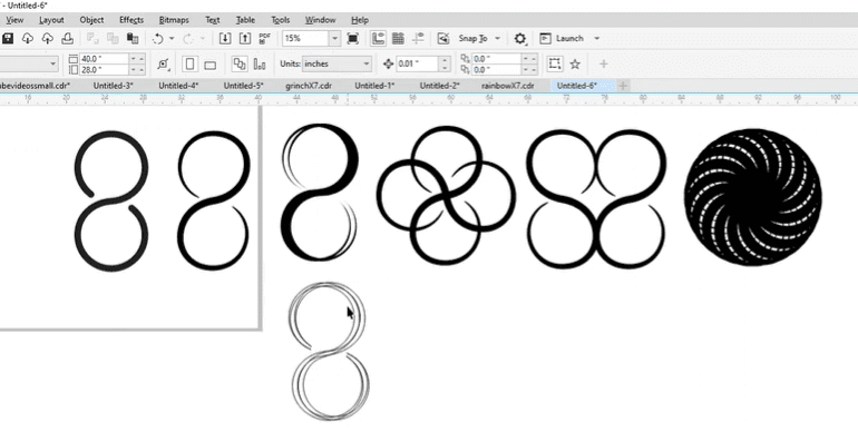 Coreldraw提示：创建无限循环设计