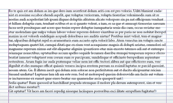 如何将文本与Adobe Indesign中的基线网格对齐