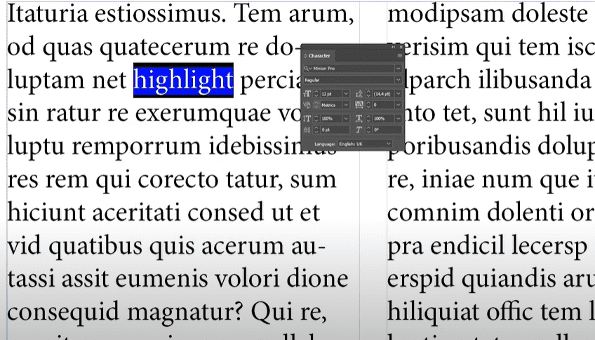 如何在Adobe Indesign中突出显示文本：详细指南