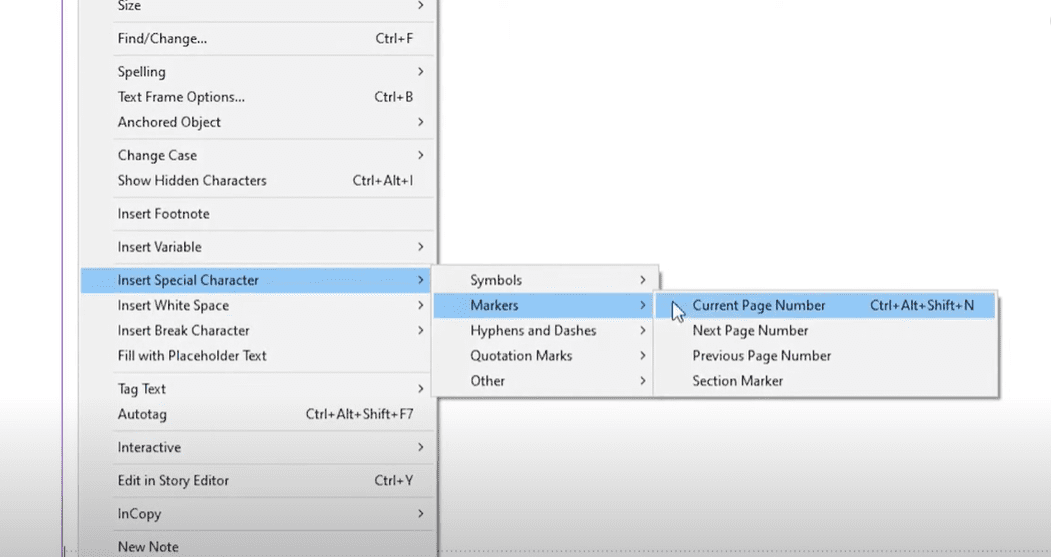 如何在Adobe Indesign中添加自动页码：分步指南