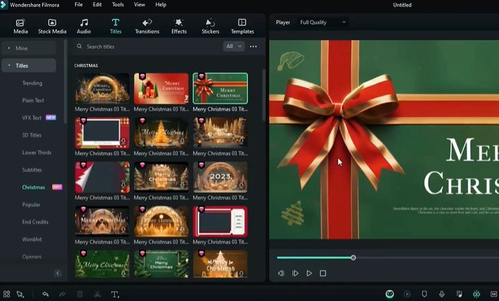 如何使用Filmora 13的AI功能创建令人惊叹的圣诞节视频