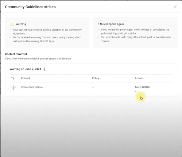 ✅如何从YouTube Studio仪表板中删除社区指南警告消息