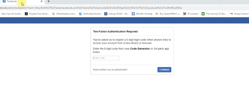 如何使用两因素身份验证代码生成器访问您的Facebook帐户