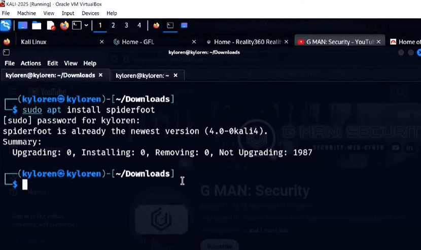 如何在Linux上使用spiderfoot与Linux上的GUI进行道德黑客入侵和脆弱性扫描