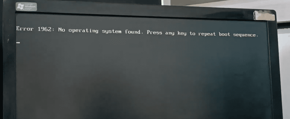 1962年错误：找不到操作系统。将硬盘作为第一个引导设备更改